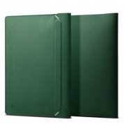 Spigen Valentinus Laptop Sleeve 14 - кожен калъф за MacBook Air 13, MacBook Pro 13, MacBook Pro 14 и лаптопи до 14 инча (зелен)