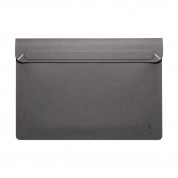 Spigen Valentinus Laptop Sleeve 14 - кожен калъф за MacBook Air 13, MacBook Pro 13, MacBook Pro 14 и лаптопи до 14 инча (сив) 1