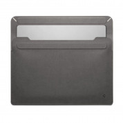 Spigen Valentinus Laptop Sleeve 14 - кожен калъф за MacBook Air 13, MacBook Pro 13, MacBook Pro 14 и лаптопи до 14 инча (сив) 2