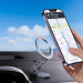 Dudao F17 Plus Magnetic Dash Car Mount - магнитна поставка за таблото на автомобил за iPhone с MagSafe (тъмносив) 3