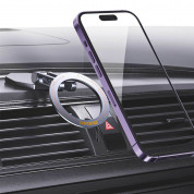 Dudao F17 Plus Magnetic Dash Car Mount (3M adhesive type) for iPhone (grey) 5