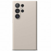Ringke Liquid Silicone Magnetic Case - силиконов (TPU) калъф с MagSafe за Samsung Galaxy S24 Ultra (бежов) 2
