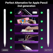 Ugreen Smart Stylus Pen Wireless Charging with Palm Rejection - професионална писалка за iPad Pro 12.9 (2018-2022), iPad Pro 11 (2018-2022), iPad Air 5 (2022), iPad Air 4 (2020) (бял) 6