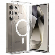 Ringke Fusion Magnetic Case - хибриден кейс с висока степен на защита с MagSafe за Samsung Galaxy S24 Ulta (прозрачен) 