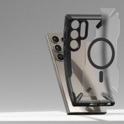 Ringke Fusion X Magnetic Case - хибриден кейс с висока степен на защита с MagSafe за Samsung Galaxy S24 Ulta (черен-мат)  5