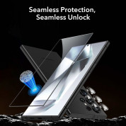 ESR Screen Shield Tempered Glass and Camera Glass Protection Set - комплект 2 броя стъклени защитни покрития за дисплея и 1 брой предпазни стъклени лещи за камерата на Samsung Galaxy S24 Ultra (черен-прозрачен) 1
