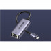Ugreen USB-C with Ethernet Adapter 2.5Gb/s - адаптер USB-C към Ethernet за компютри с USB-C порт (тъмносив) 3