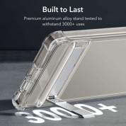 ESR Armor Kickstand Case - хибриден удароустойчив кейс с вграден стъклен протектор за дисплея и протектори за камерата за Samsung Galaxy S24 Ultra (прозрачен) 7