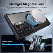 ESR Flickstand Boost HaloLock MagSafe Case - хибриден кейс с висока степен на защита с MagSafe за Samsung Galaxy S24 Ultra (черен-прозрачен)  4