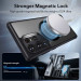 ESR Flickstand Boost HaloLock MagSafe Case - хибриден кейс с висока степен на защита с MagSafe за Samsung Galaxy S24 Ultra (черен-прозрачен)  5