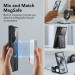 ESR Flickstand Boost HaloLock MagSafe Case - хибриден кейс с висока степен на защита с MagSafe за Samsung Galaxy S24 Ultra (черен-прозрачен)  7