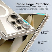 ESR Classic Hybrid HaloLock MagSafe Case - хибриден кейс с висока степен на защита с MagSafe за Samsung Galaxy S24 Ultra (прозрачен)  6