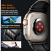 Spigen Rugged Ultra Band - хибридна каишка (полимер+карбон) за Apple Watch 42мм, 44мм, 45мм, Ultra 49мм (черен) 15