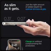 Spigen Ultra Hybrid MagSafe Zero One Case - хибриден кейс с висока степен на защита с MagSafe за iPhone 15 Pro Max (прозрачен-титан)  8