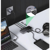 Ugreen USB-A 3.0 Hub 4-port Switch Box - 4-портов USB 3.0 хъб с USB-C изход за компютри и лаптопи с USB-A с възможност за превключване между два компютъра (100 см) (черен) 6