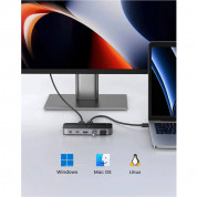 Ugreen USB-A 3.0 Hub 4-port Switch Box - 4-портов USB 3.0 хъб с USB-C изход за компютри и лаптопи с USB-A с възможност за превключване между два компютъра (100 см) (черен) 11