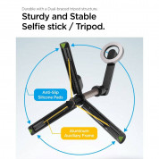 Spigen S570W MagFit Selfie Stick Tripod - разтегаем безжичен селфи стик с MagSafe и трипод за мобилни телефони (черен) 11