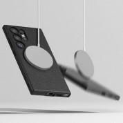 Ringke Onyx Magnetic MagSafe Case - силиконов (TPU) калъф с MagSafe за Samsung Galaxy S24 Ultra (черен) 5