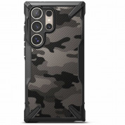 Ringke Fusion-X Case - хибриден удароустойчив кейс за Samsung Galaxy S24 Ultra (черен-камуфлаж) 2
