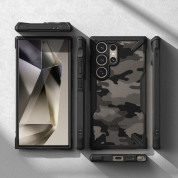 Ringke Fusion-X Case - хибриден удароустойчив кейс за Samsung Galaxy S24 Ultra (черен-камуфлаж) 5