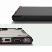 Ringke Fusion-X Case - хибриден удароустойчив кейс за Samsung Galaxy S24 Ultra (черен-прозрачен) 2