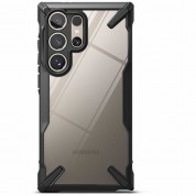 Ringke Fusion-X Case - хибриден удароустойчив кейс за Samsung Galaxy S24 Ultra (черен-прозрачен) 1