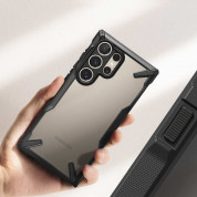 Ringke Fusion-X Case - хибриден удароустойчив кейс за Samsung Galaxy S24 Ultra (черен-прозрачен) 5