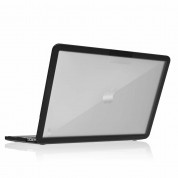 STM Dux Rugged Case - удароустойчив хибриден кейс за MacBook Pro 13 (2016-2020), MacBook Pro 13 M1 (2020), MacBook Pro 13 M2 (2022) (черен-прозрачен)