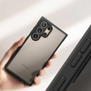 Ringke Fusion Bold Case - хибриден удароустойчив кейс за Samsung Galaxy S24 Ultra (черен-прозрачен) 5