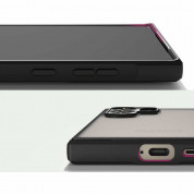 Ringke Fusion Bold Case - хибриден удароустойчив кейс за Samsung Galaxy S24 Ultra (черен-прозрачен) 3