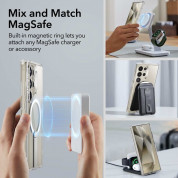 ESR Flickstand Boost HaloLock MagSafe Case - хибриден кейс с висока степен на защита с MagSafe за Samsung Galaxy S24 Ultra (прозрачен)  6