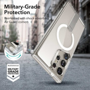 ESR Flickstand Boost HaloLock MagSafe Case - хибриден кейс с висока степен на защита с MagSafe за Samsung Galaxy S24 Ultra (прозрачен)  5