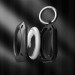 Tech-Protect Rough Pro Holder with Key Ring - надежден хибриден ключодържател за Apple AirTag (черен) 2