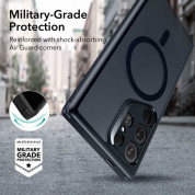 ESR Classic Hybrid HaloLock MagSafe Case - хибриден кейс с висока степен на защита с MagSafe за Samsung Galaxy S24 Ultra (черен-мат)  5