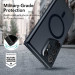 ESR Classic Hybrid HaloLock MagSafe Case - хибриден кейс с висока степен на защита с MagSafe за Samsung Galaxy S24 Ultra (черен-мат)  6