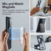 ESR Classic Hybrid HaloLock MagSafe Case - хибриден кейс с висока степен на защита с MagSafe за Samsung Galaxy S24 Ultra (черен-прозрачен)  4