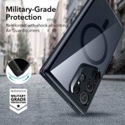ESR Classic Hybrid HaloLock MagSafe Case - хибриден кейс с висока степен на защита с MagSafe за Samsung Galaxy S24 Ultra (черен-прозрачен)  5