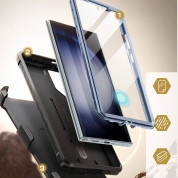 i-Blason SUPCASE Unicorn Beetle Pro Case with Screen Protector - удароустойчив хибриден кейс с вграден протектор за дисплея за Samsung Galaxy S24 Ultra (син) 4