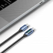 Tech-Protect UltraBoost USB-C to USB-C Cable with LED Display 100W (200 cm) (blue) 2