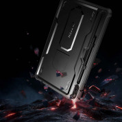 Tech-Protect Kevlar Pro Case - кейс с изключителна защита и поставка за Samsung Galaxy Tab S9 FE Plus (черен) 2