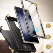 i-Blason SUPCASE Unicorn Beetle Pro Case with Screen Protector - удароустойчив хибриден кейс с вграден протектор за дисплея за Samsung Galaxy S24 Ultra (сив) 4