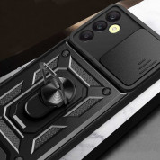 Tech-Protect CamShield Pro Hard Case - хибриден удароустойчив кейс с пръстен против изпускане за Samsung Galaxy A25 5G (черен) 5