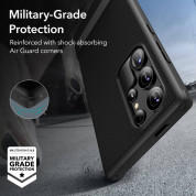 ESR Air Shield Boost Case - удароустойчив хибриден кейс с вградена поставка за Samsung Galaxy S24 Ultra (черен) 4