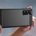 Tech-Protect Carbon Flexible TPU Case - тънък силиконов (TPU) калъф за Samsung Galaxy A05s (черен) 3