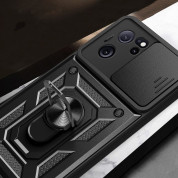 Tech-Protect CamShield Pro Hard Case - хибриден удароустойчив кейс с пръстен против изпускане за Xiaomi 13T, Xiaomi 13T Pro (черен) 7