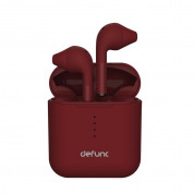 Defunc True Go TWS Earphones - безжични блутут слушалки с кейс за мобилни устройства (бордо)