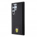 Ferrari PU Bottom Carbon Leather Hard Case - кожен кейс за Samsung Galaxy S24 Ultra (черен) 2