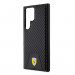 Ferrari PU Bottom Carbon Leather Hard Case - кожен кейс за Samsung Galaxy S24 Ultra (черен) 5