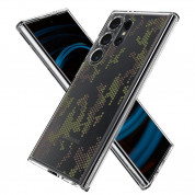 Spigen Ultra Hybrid Case - хибриден кейс с висока степен на защита за Samsung Galaxy S24 Ultra (прозрачен-камуфлаж) 3