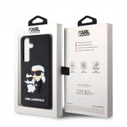 Karl Lagerfeld Karl and Choupette 3D Case - хибриден удароустойчив кейс за Samsung Galaxy S24 (черен) 6